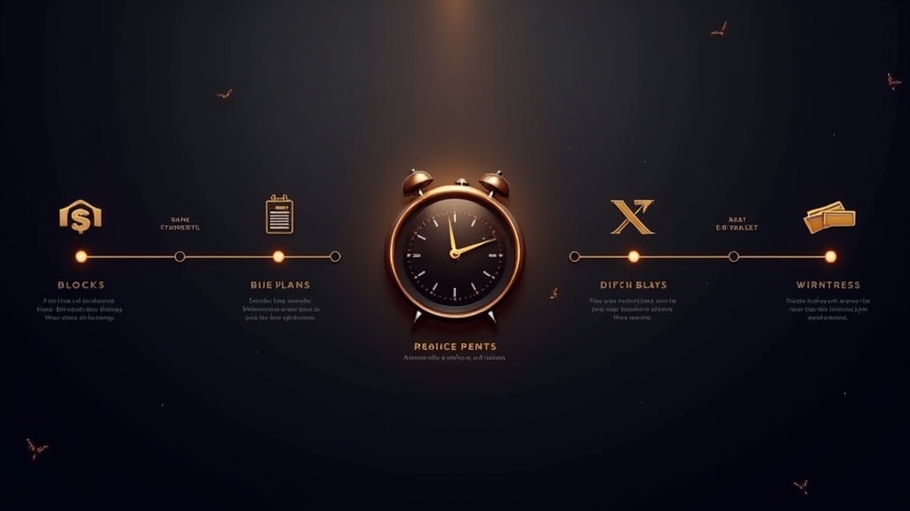 Casino withdrawal timeline with a pending screen, clock, and payment transfer symbols